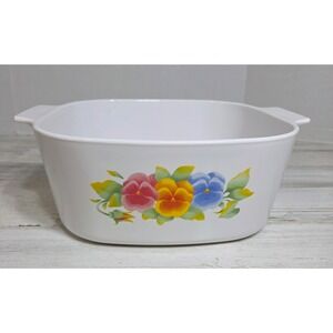 Vintage Corningware Summer Blush 5qt Casserole Dish A-5-B Base Only No Lid